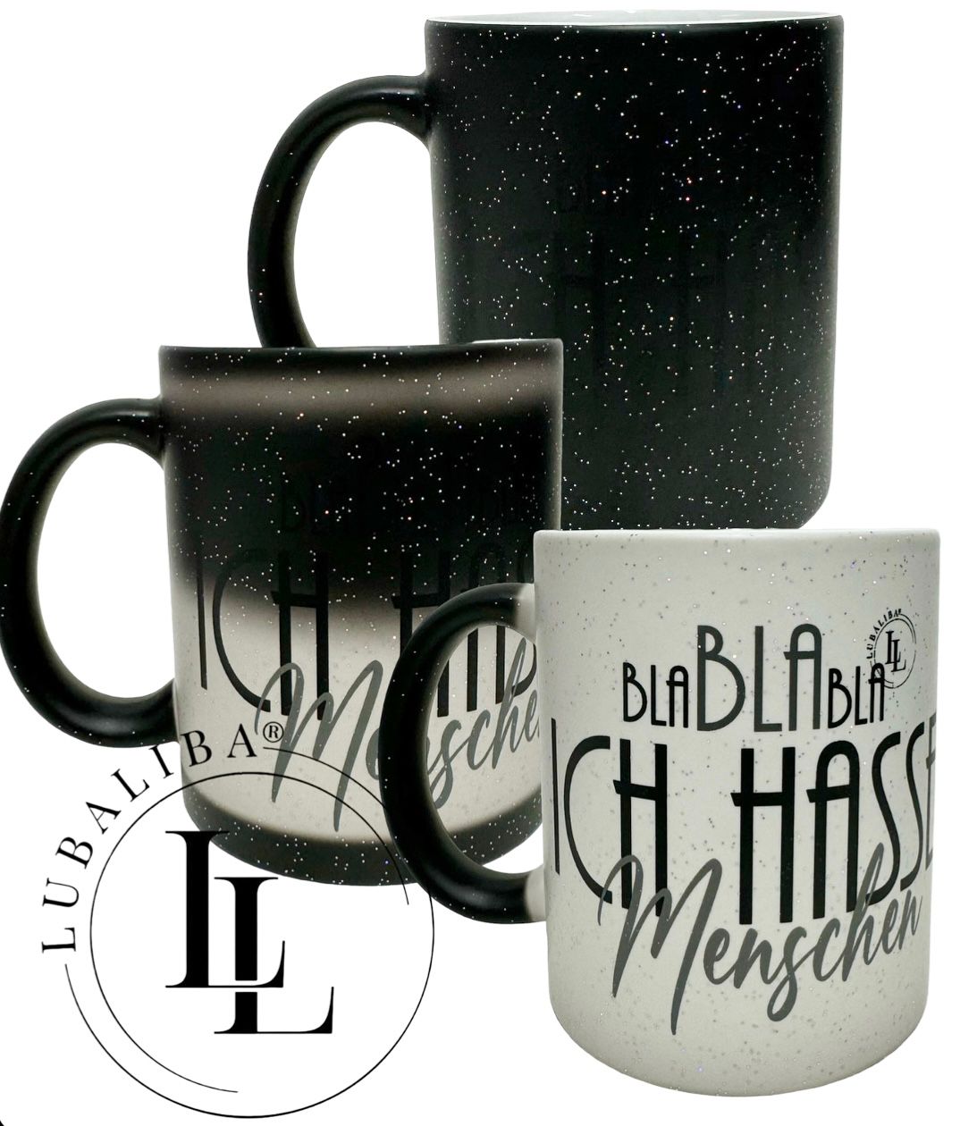 Zaubertasse Bla Bla Bla Ich Hasse Menschen Tasse Tasse Keramik
